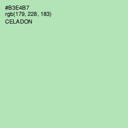 #B3E4B7 - Celadon Color Image