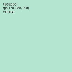 #B3E5D0 - Cruise Color Image