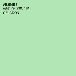 #B3E6B5 - Celadon Color Image