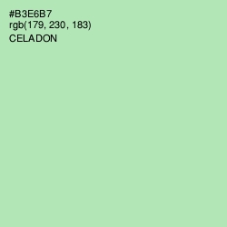 #B3E6B7 - Celadon Color Image