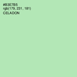 #B3E7B5 - Celadon Color Image