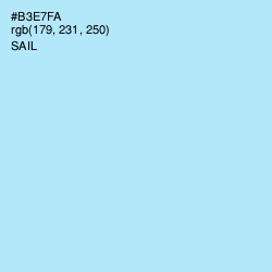 #B3E7FA - Sail Color Image