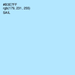 #B3E7FF - Sail Color Image