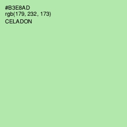 #B3E8AD - Celadon Color Image