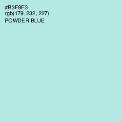 #B3E8E3 - Powder Blue Color Image