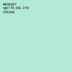 #B3E9D7 - Cruise Color Image