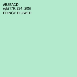 #B3EACD - Fringy Flower Color Image