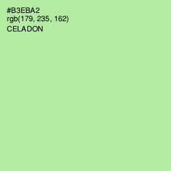 #B3EBA2 - Celadon Color Image