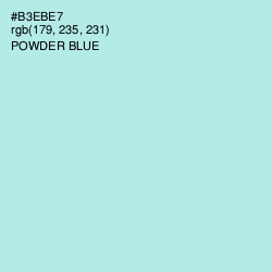 #B3EBE7 - Powder Blue Color Image