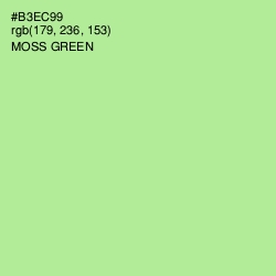 #B3EC99 - Moss Green Color Image