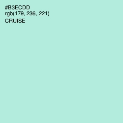 #B3ECDD - Cruise Color Image