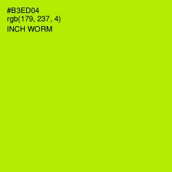 #B3ED04 - Inch Worm Color Image