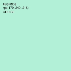 #B3F0D8 - Cruise Color Image