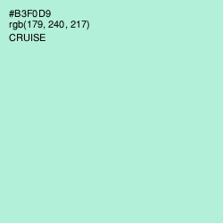 #B3F0D9 - Cruise Color Image