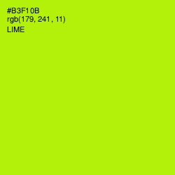 #B3F10B - Lime Color Image