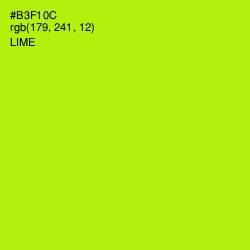 #B3F10C - Lime Color Image
