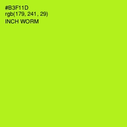 #B3F11D - Inch Worm Color Image