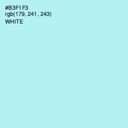 #B3F1F3 - Charlotte Color Image