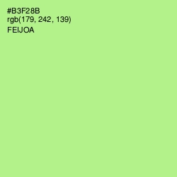#B3F28B - Feijoa Color Image