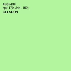 #B3F49F - Celadon Color Image