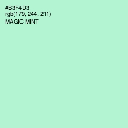 #B3F4D3 - Magic Mint Color Image