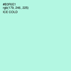 #B3F6E1 - Ice Cold Color Image