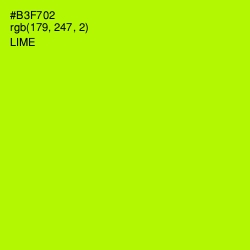 #B3F702 - Lime Color Image