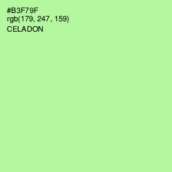 #B3F79F - Celadon Color Image