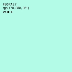 #B3FAE7 - Ice Cold Color Image