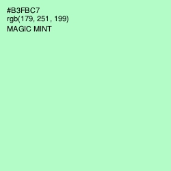 #B3FBC7 - Magic Mint Color Image
