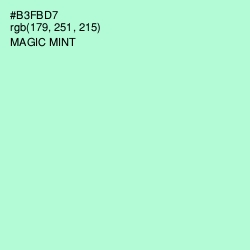 #B3FBD7 - Magic Mint Color Image