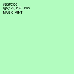 #B3FCC0 - Magic Mint Color Image