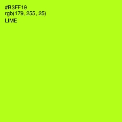 #B3FF19 - Lime Color Image
