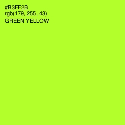 #B3FF2B - Green Yellow Color Image