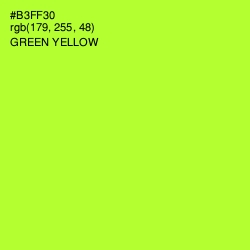 #B3FF30 - Green Yellow Color Image