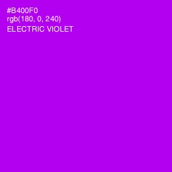 #B400F0 - Electric Violet Color Image