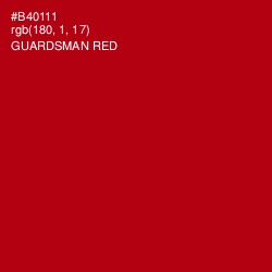 #B40111 - Guardsman Red Color Image