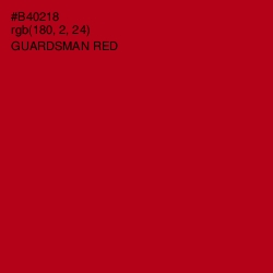 #B40218 - Guardsman Red Color Image