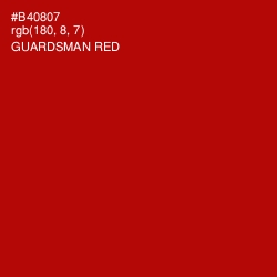 #B40807 - Guardsman Red Color Image