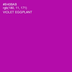 #B40BAB - Violet Eggplant Color Image