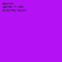 #B411F4 - Electric Violet Color Image