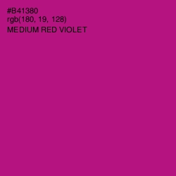 #B41380 - Medium Red Violet Color Image