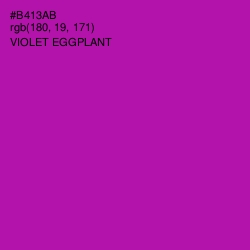 #B413AB - Violet Eggplant Color Image