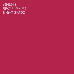 #B42349 - Night Shadz Color Image