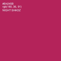 #B4245B - Night Shadz Color Image