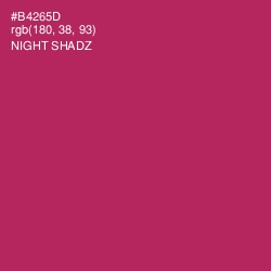 #B4265D - Night Shadz Color Image