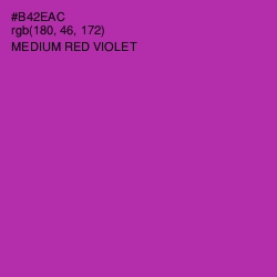 #B42EAC - Medium Red Violet Color Image