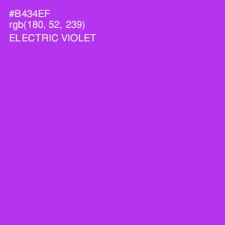 #B434EF - Electric Violet Color Image