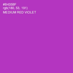 #B435BF - Medium Red Violet Color Image