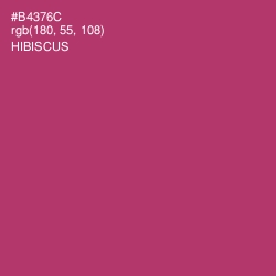 #B4376C - Hibiscus Color Image